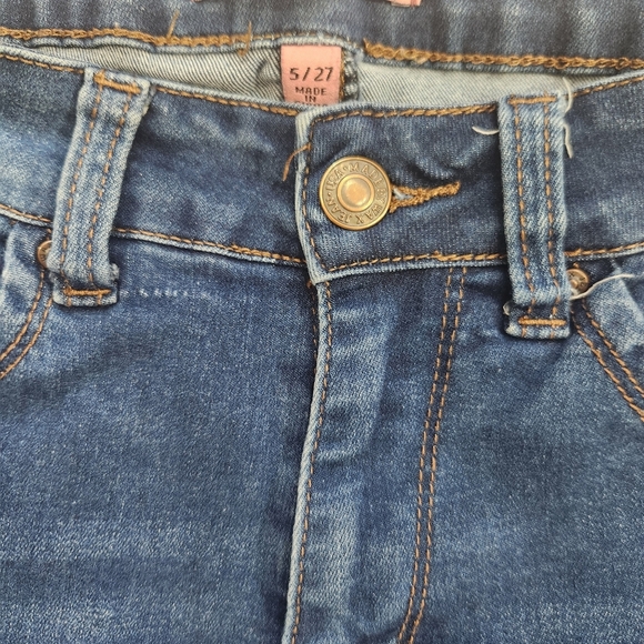 Wax Jean Y2K Butt I Love You Distressed Skinny Stretch Dark Grunge Jeans 5/27 - Picture 7 of 12